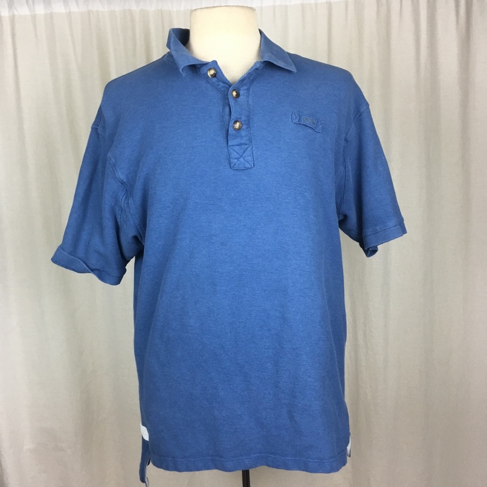 Orvis Men’s Medium Polo Shirt Blue